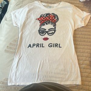 April girl women’s shirt size small